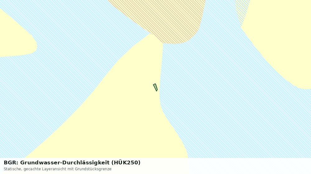 Statische Kartenansicht: BGR: Grundwasser-Durchlässigkeit (HÜK250)