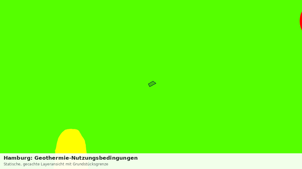 Statische Kartenansicht: Hamburg: Geothermie-Nutzungsbedingungen