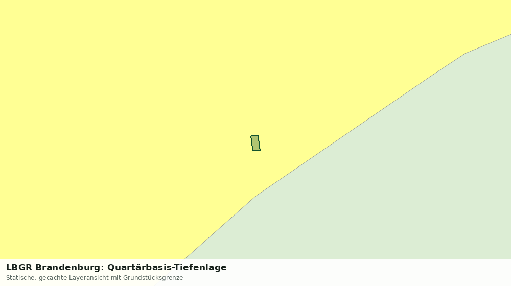 Statische Kartenansicht: LBGR Brandenburg: Quartärbasis-Tiefenlage