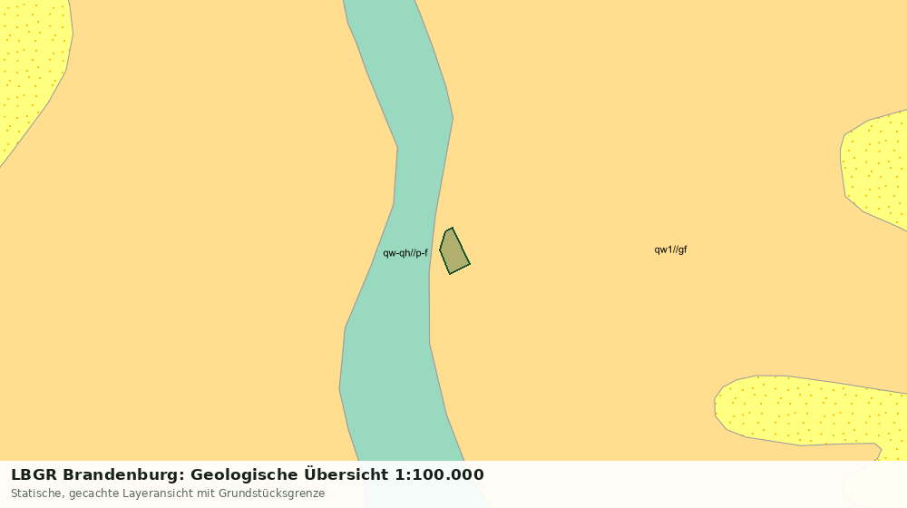Statische Kartenansicht: LBGR Brandenburg: Geologische Übersicht 1:100.000