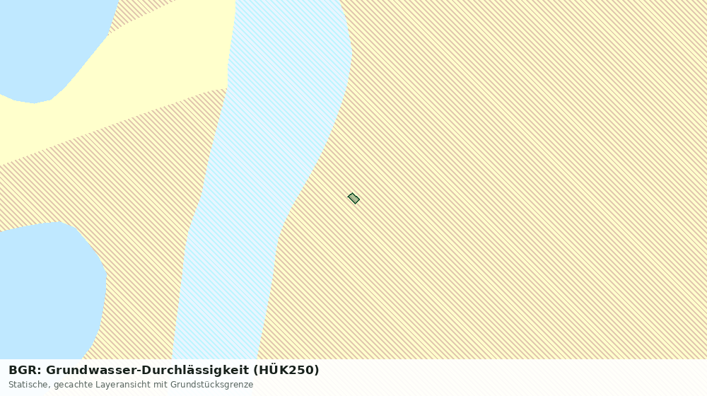 Statische Kartenansicht: BGR: Grundwasser-Durchlässigkeit (HÜK250)