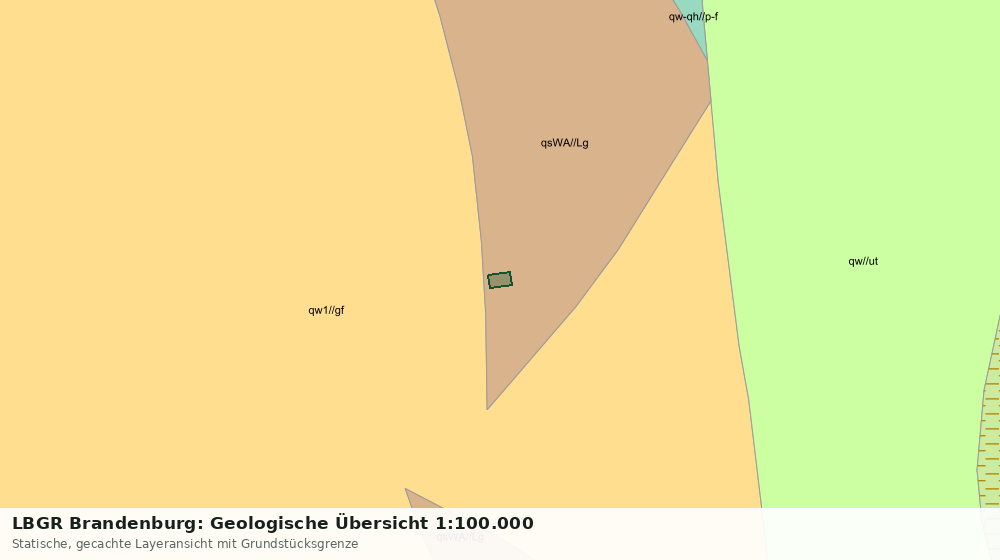 Statische Kartenansicht: LBGR Brandenburg: Geologische Übersicht 1:100.000