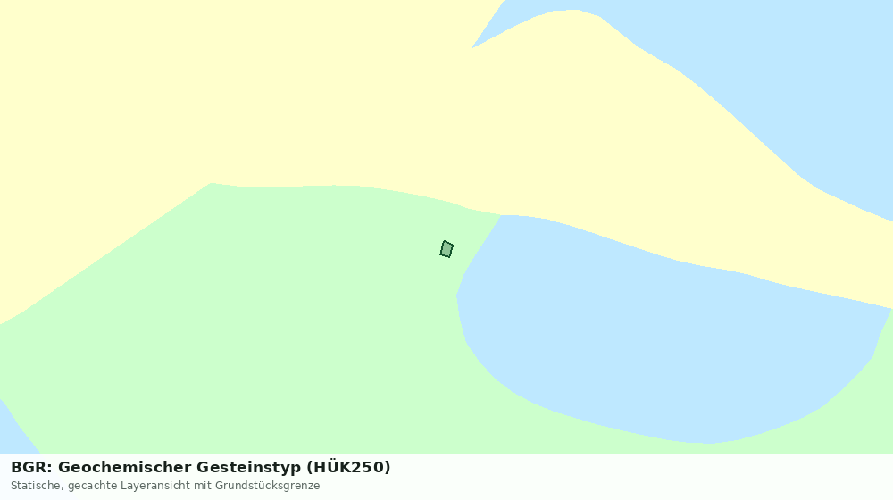 Statische Kartenansicht: BGR: Geochemischer Gesteinstyp (HÜK250)