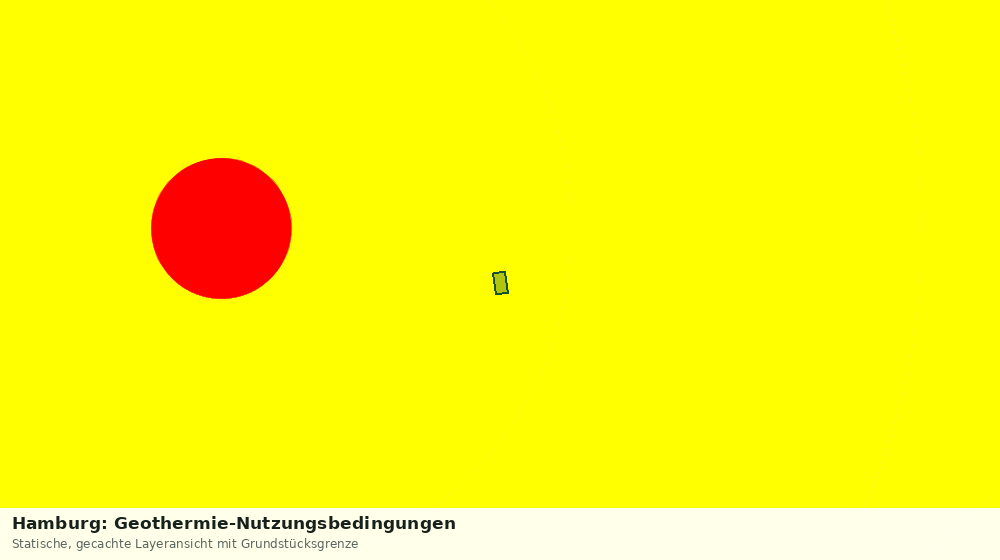 Statische Kartenansicht: Hamburg: Geothermie-Nutzungsbedingungen