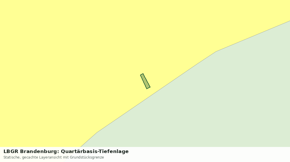 Statische Kartenansicht: LBGR Brandenburg: Quartärbasis-Tiefenlage
