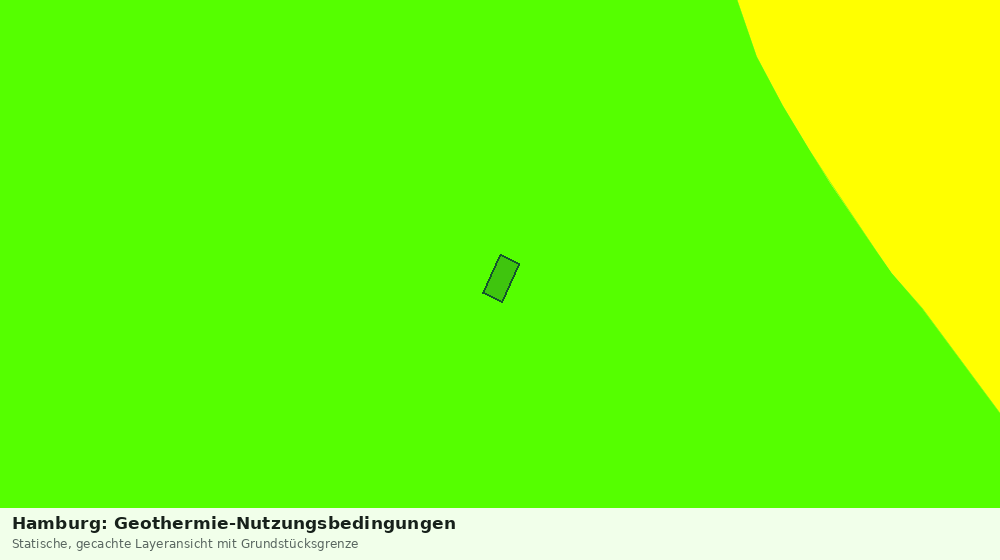 Statische Kartenansicht: Hamburg: Geothermie-Nutzungsbedingungen