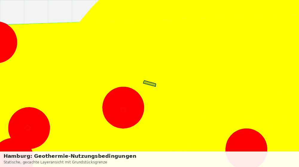 Statische Kartenansicht: Hamburg: Geothermie-Nutzungsbedingungen