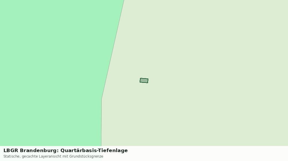 Statische Kartenansicht: LBGR Brandenburg: Quartärbasis-Tiefenlage