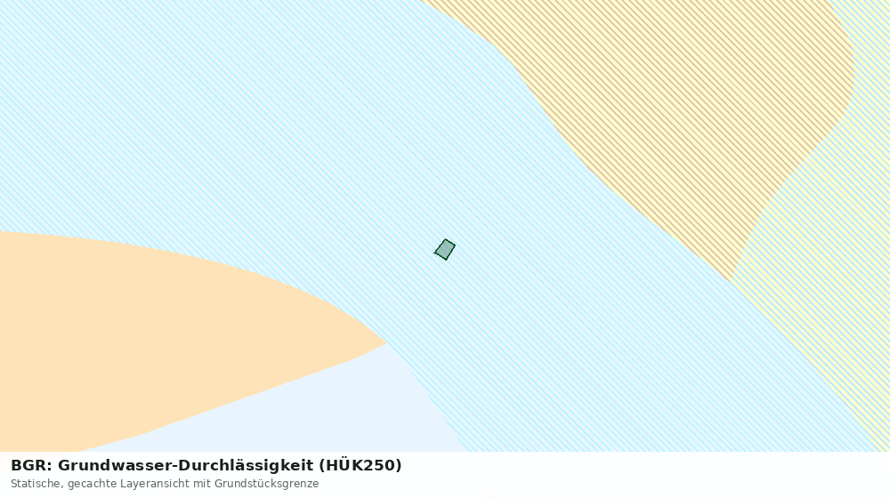 Statische Kartenansicht: BGR: Grundwasser-Durchlässigkeit (HÜK250)