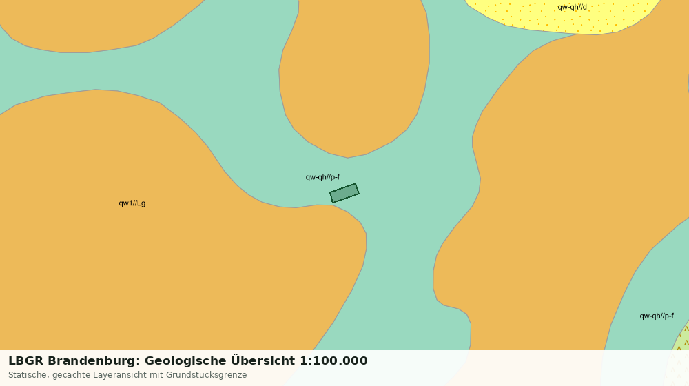 Statische Kartenansicht: LBGR Brandenburg: Geologische Übersicht 1:100.000