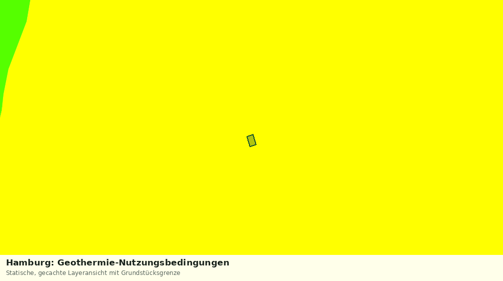 Statische Kartenansicht: Hamburg: Geothermie-Nutzungsbedingungen