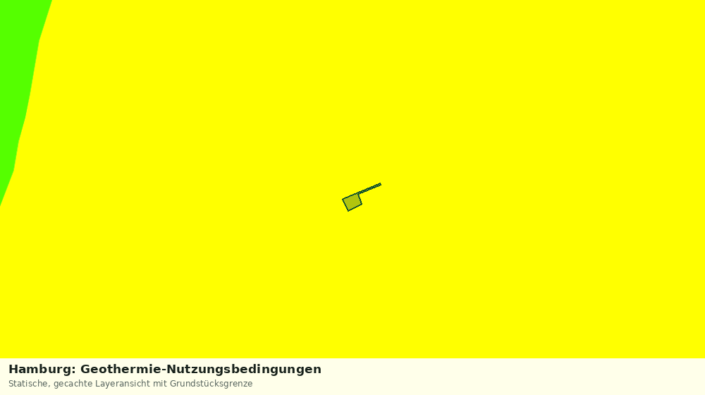 Statische Kartenansicht: Hamburg: Geothermie-Nutzungsbedingungen