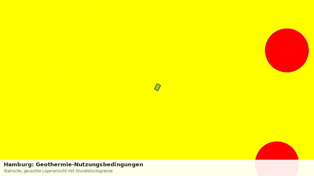 Statische Kartenansicht: Hamburg: Geothermie-Nutzungsbedingungen