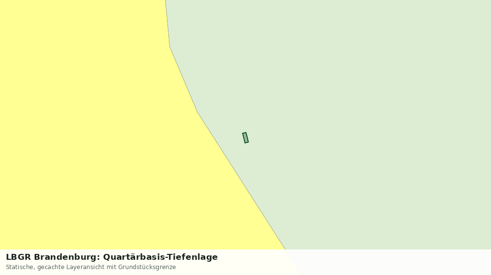 Statische Kartenansicht: LBGR Brandenburg: Quartärbasis-Tiefenlage