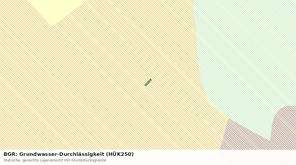 Statische Kartenansicht: BGR: Grundwasser-Durchlässigkeit (HÜK250)