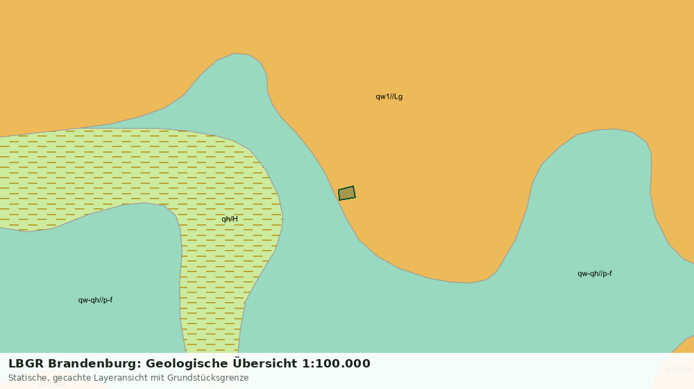 Statische Kartenansicht: LBGR Brandenburg: Geologische Übersicht 1:100.000