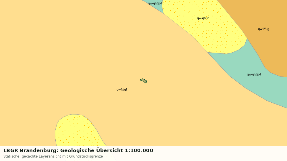 Statische Kartenansicht: LBGR Brandenburg: Geologische Übersicht 1:100.000