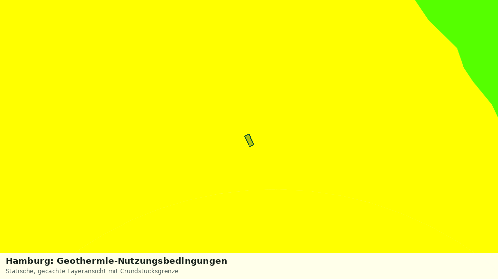 Statische Kartenansicht: Hamburg: Geothermie-Nutzungsbedingungen