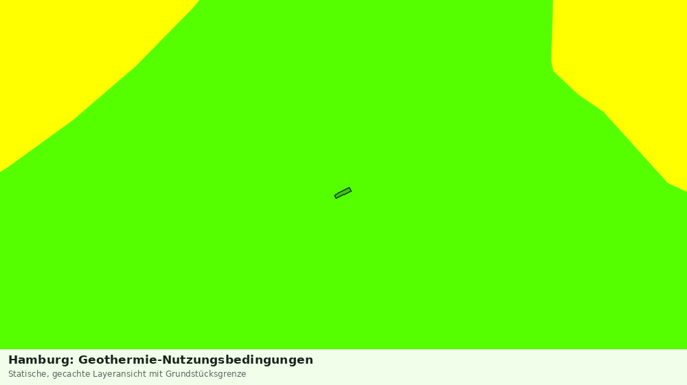 Statische Kartenansicht: Hamburg: Geothermie-Nutzungsbedingungen