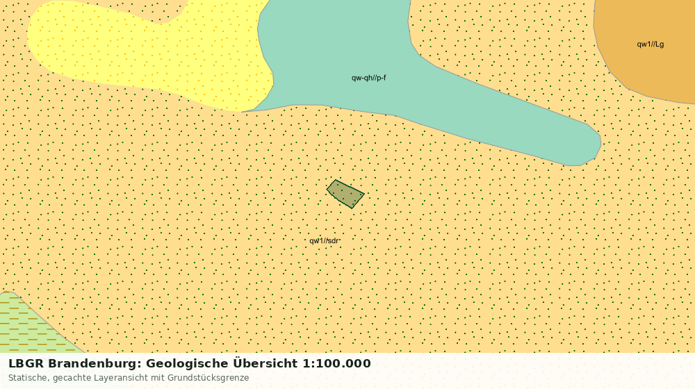 Statische Kartenansicht: LBGR Brandenburg: Geologische Übersicht 1:100.000