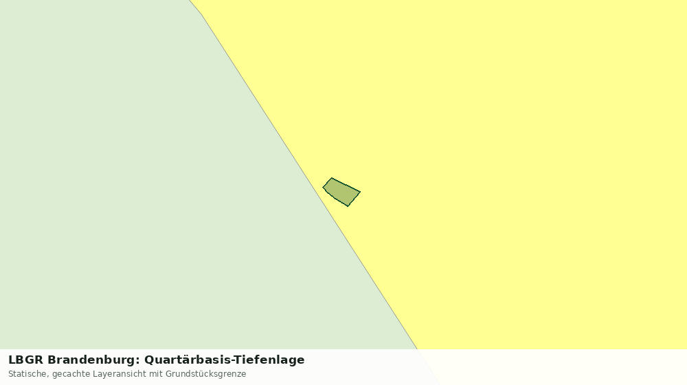 Statische Kartenansicht: LBGR Brandenburg: Quartärbasis-Tiefenlage
