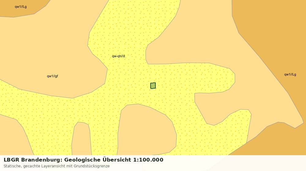Statische Kartenansicht: LBGR Brandenburg: Geologische Übersicht 1:100.000