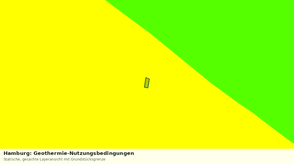 Statische Kartenansicht: Hamburg: Geothermie-Nutzungsbedingungen