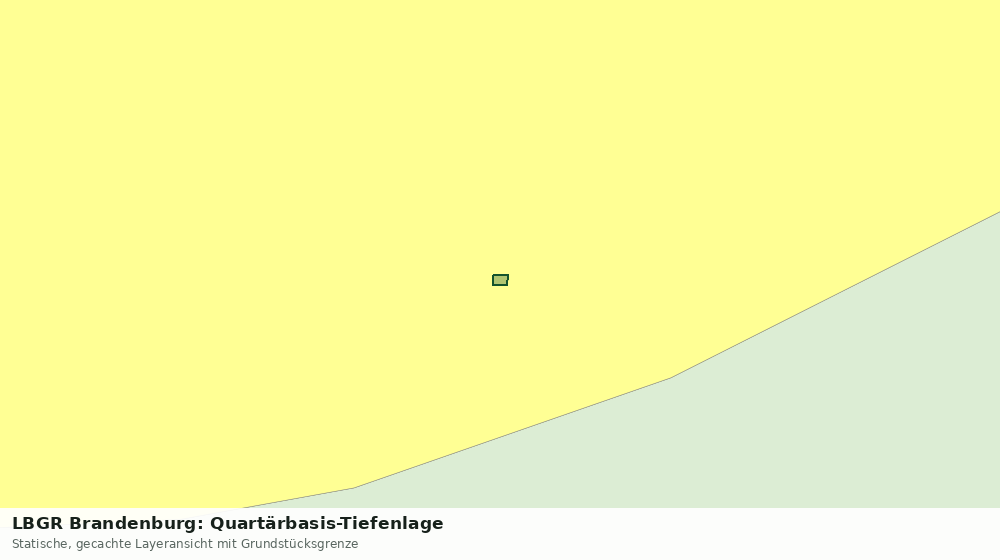Statische Kartenansicht: LBGR Brandenburg: Quartärbasis-Tiefenlage