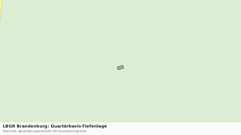 Statische Kartenansicht: LBGR Brandenburg: Quartärbasis-Tiefenlage