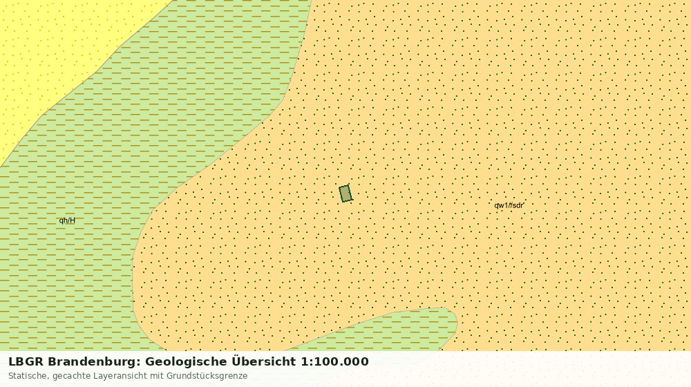 Statische Kartenansicht: LBGR Brandenburg: Geologische Übersicht 1:100.000