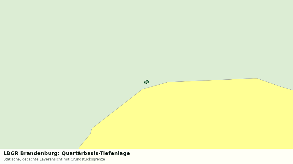 Statische Kartenansicht: LBGR Brandenburg: Quartärbasis-Tiefenlage