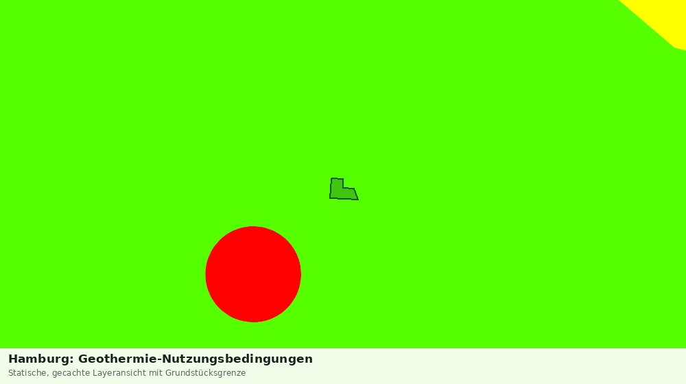 Statische Kartenansicht: Hamburg: Geothermie-Nutzungsbedingungen