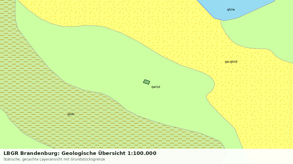 Statische Kartenansicht: LBGR Brandenburg: Geologische Übersicht 1:100.000