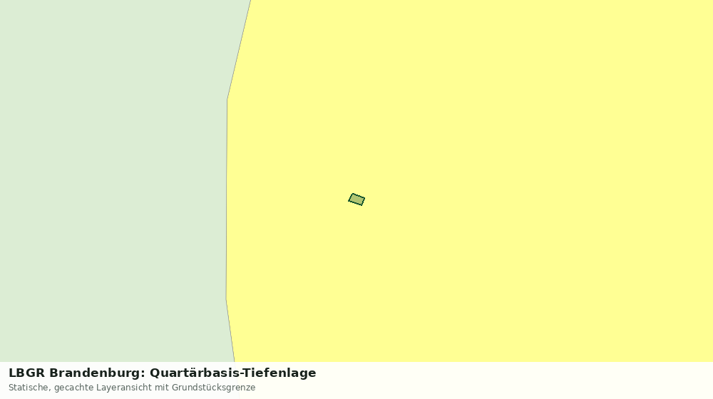 Statische Kartenansicht: LBGR Brandenburg: Quartärbasis-Tiefenlage