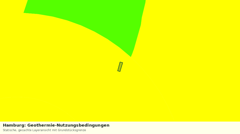 Statische Kartenansicht: Hamburg: Geothermie-Nutzungsbedingungen