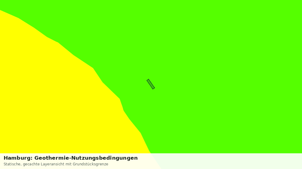 Statische Kartenansicht: Hamburg: Geothermie-Nutzungsbedingungen