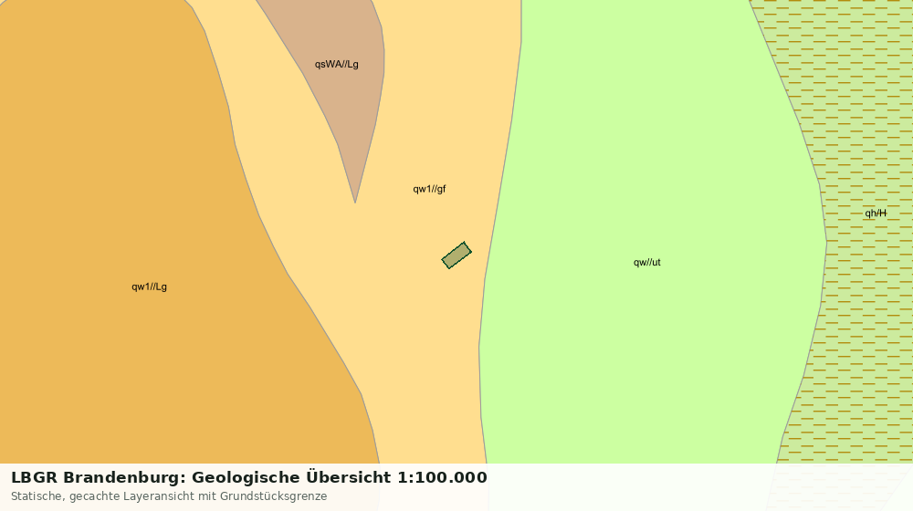 Statische Kartenansicht: LBGR Brandenburg: Geologische Übersicht 1:100.000