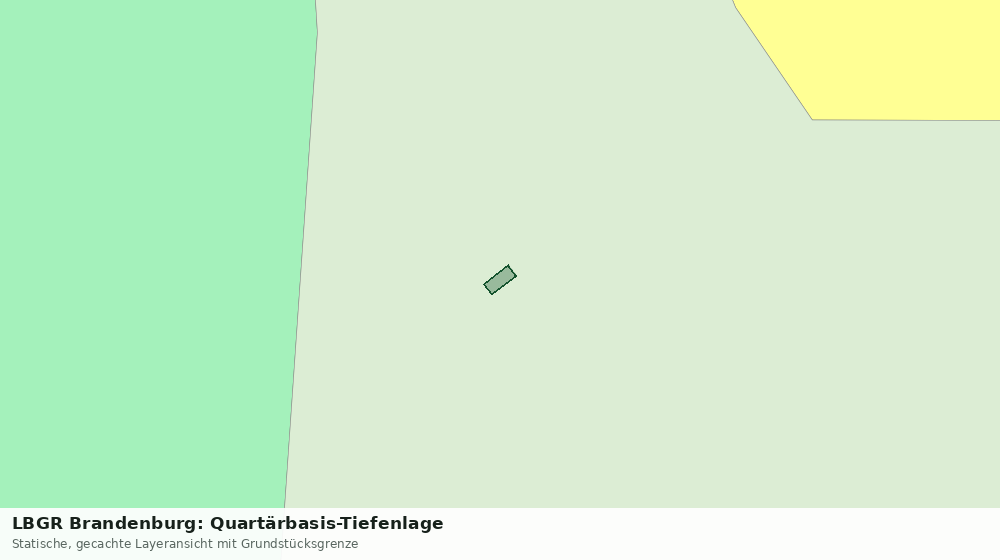 Statische Kartenansicht: LBGR Brandenburg: Quartärbasis-Tiefenlage