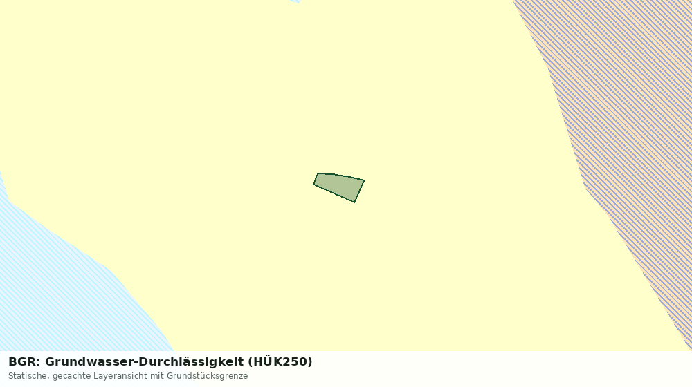Statische Kartenansicht: BGR: Grundwasser-Durchlässigkeit (HÜK250)