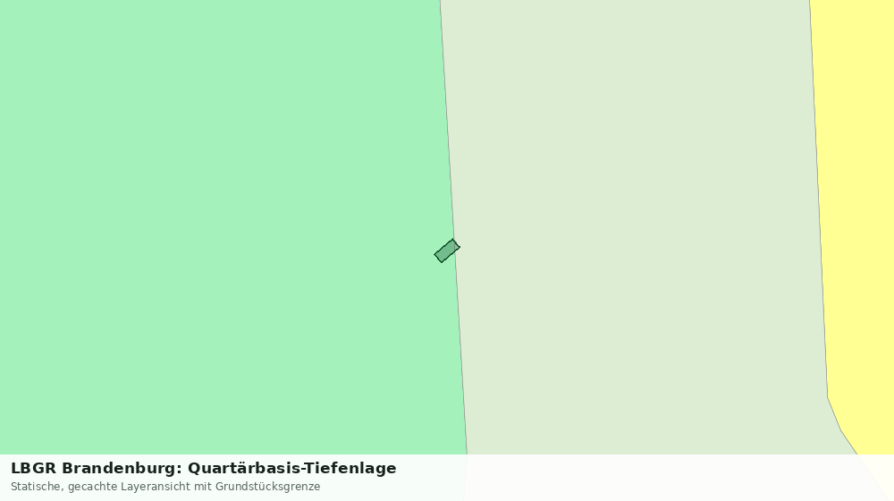 Statische Kartenansicht: LBGR Brandenburg: Quartärbasis-Tiefenlage
