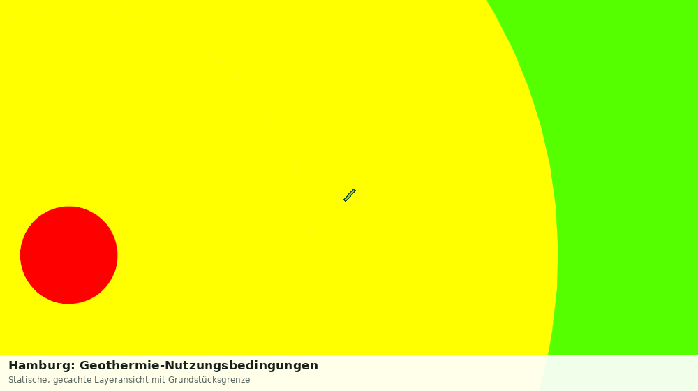 Statische Kartenansicht: Hamburg: Geothermie-Nutzungsbedingungen