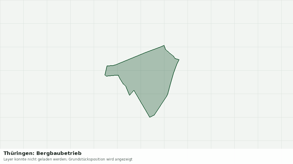 Statische Kartenansicht: Thüringen: Bergbaubetrieb