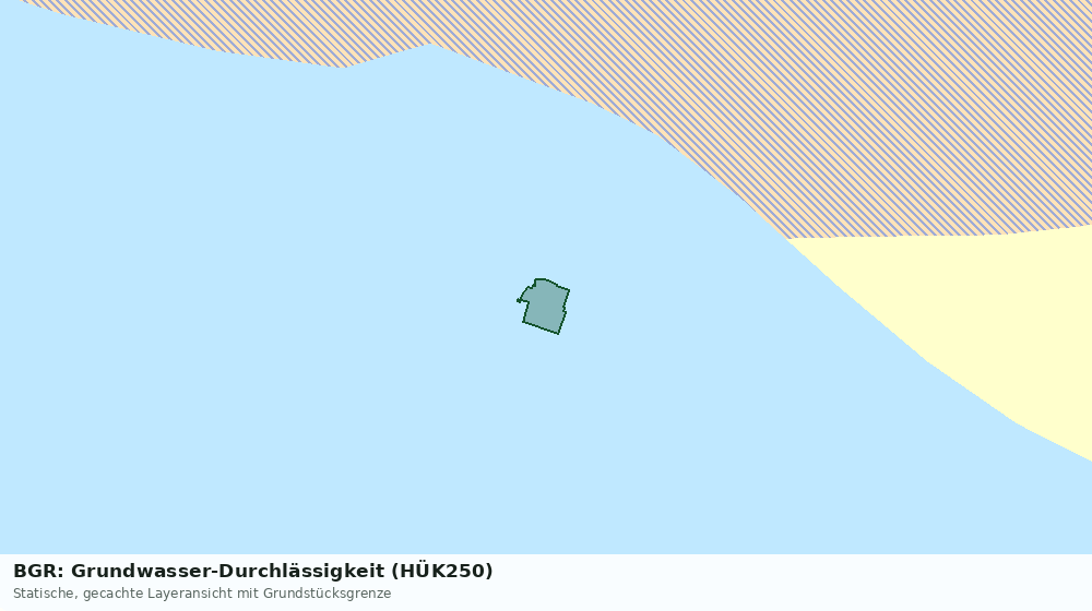 Statische Kartenansicht: BGR: Grundwasser-Durchlässigkeit (HÜK250)