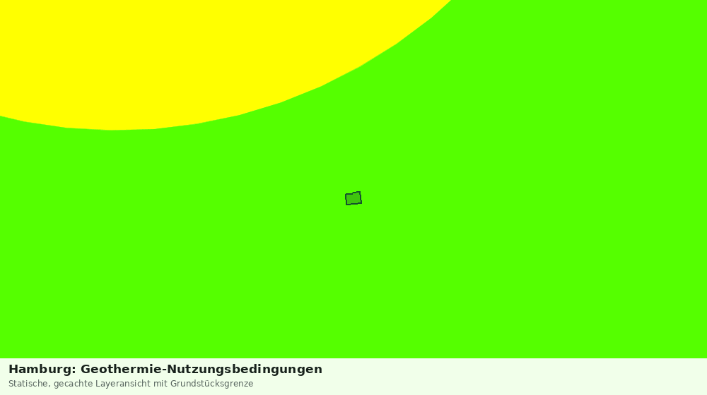 Statische Kartenansicht: Hamburg: Geothermie-Nutzungsbedingungen