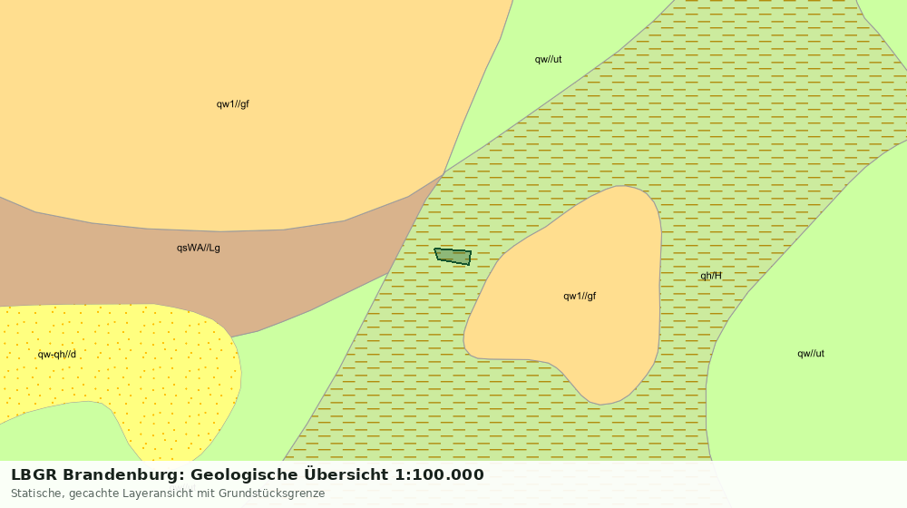 Statische Kartenansicht: LBGR Brandenburg: Geologische Übersicht 1:100.000