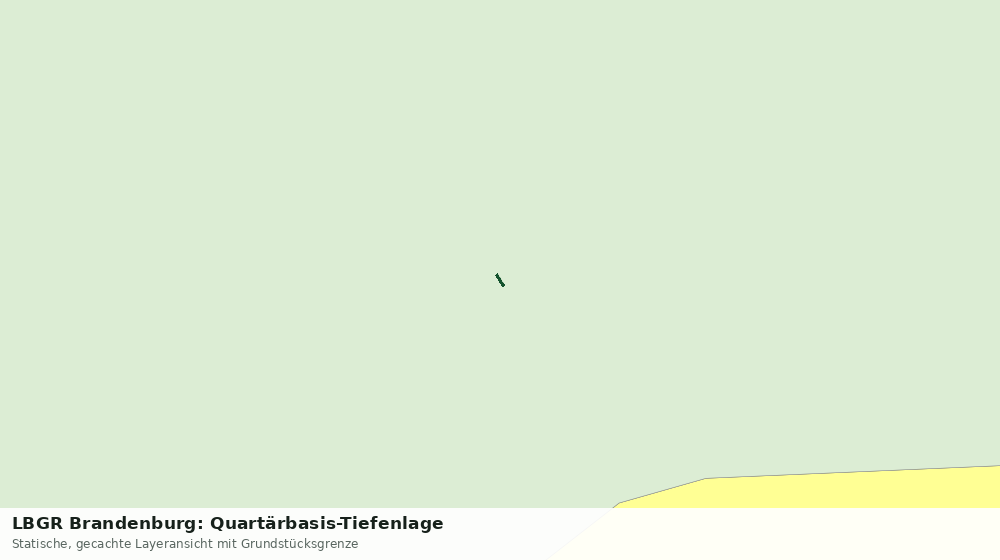 Statische Kartenansicht: LBGR Brandenburg: Quartärbasis-Tiefenlage