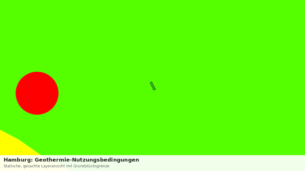 Statische Kartenansicht: Hamburg: Geothermie-Nutzungsbedingungen