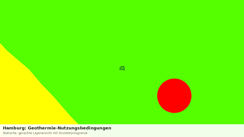 Statische Kartenansicht: Hamburg: Geothermie-Nutzungsbedingungen