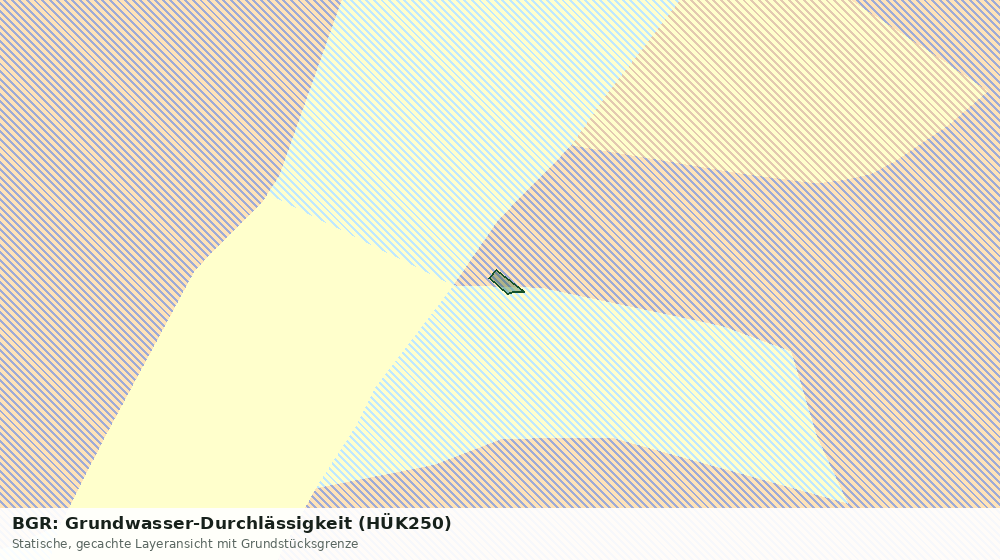 Statische Kartenansicht: BGR: Grundwasser-Durchlässigkeit (HÜK250)