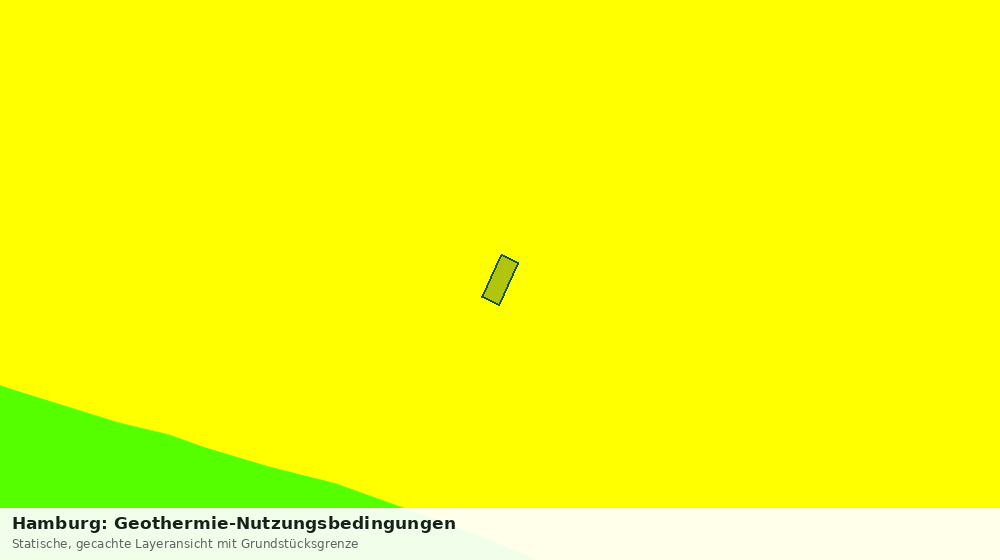 Statische Kartenansicht: Hamburg: Geothermie-Nutzungsbedingungen